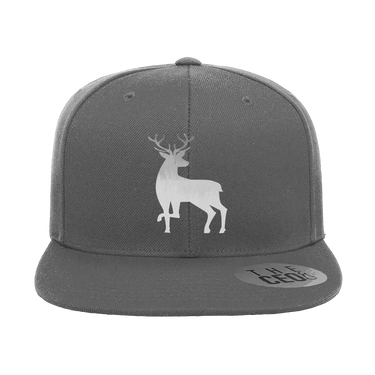 Deer Color 2 Embroidered Flat Bill Hat